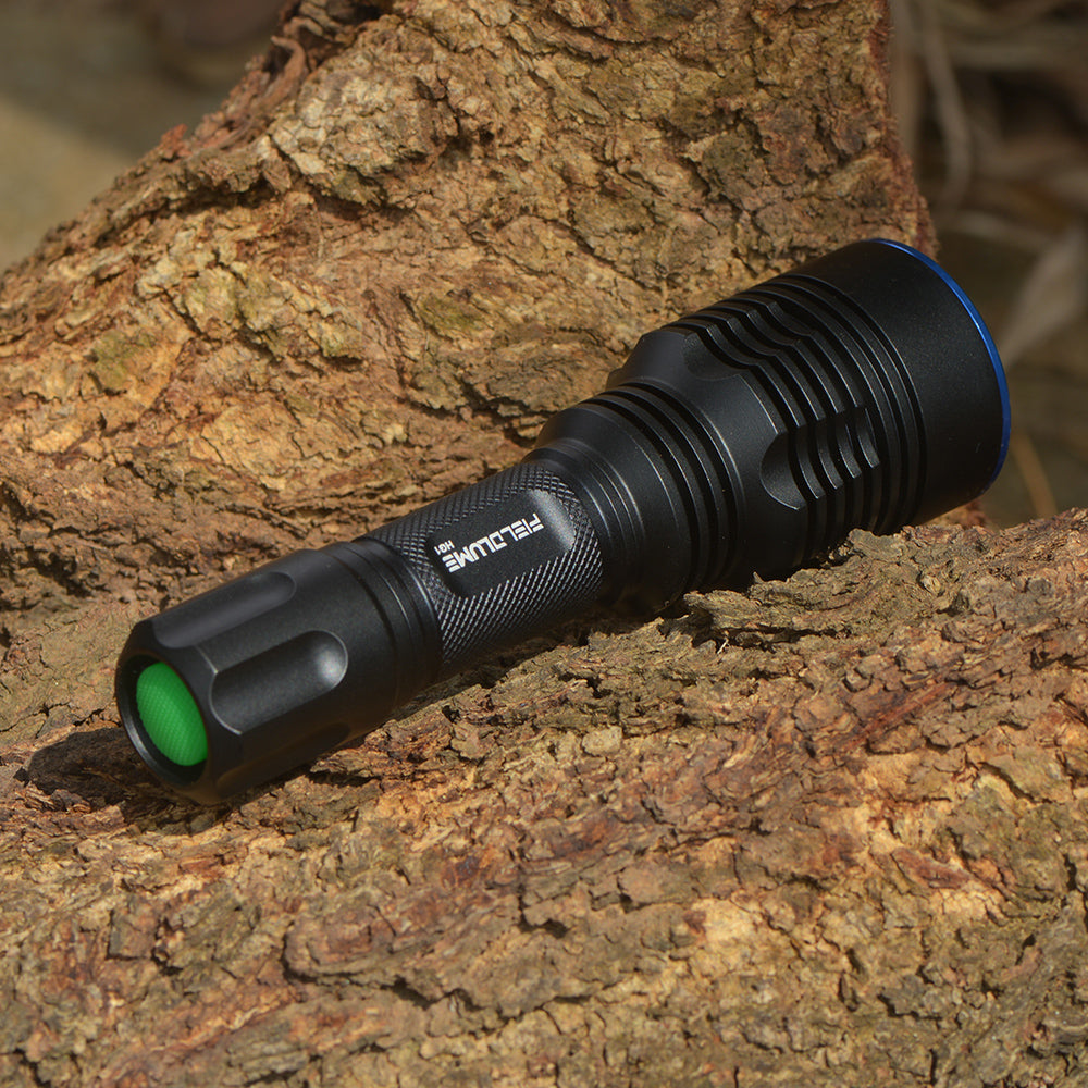 Fieldlume HG1 Green Hunting Light Tail Cap Switch View