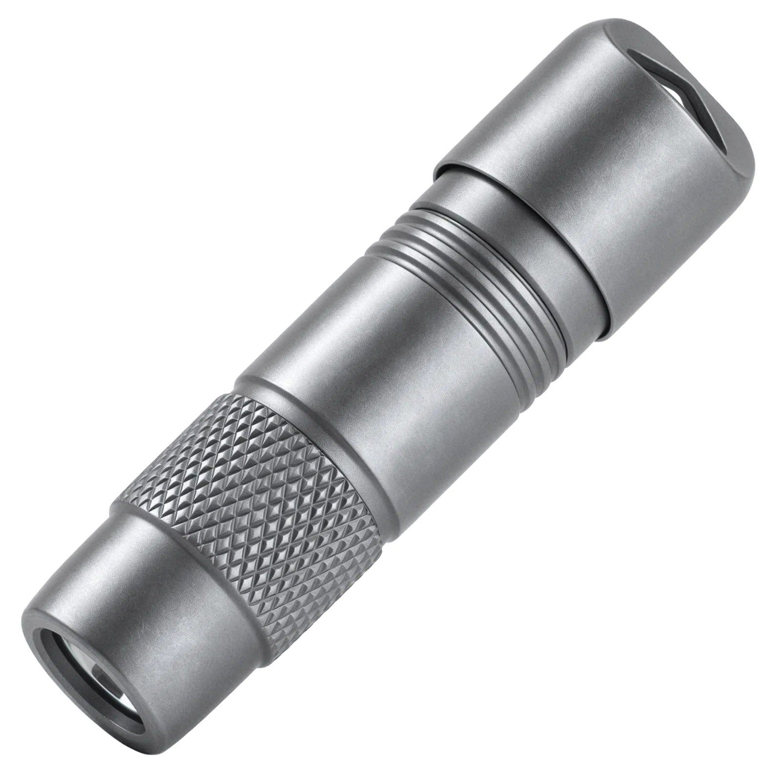 FIELDLUME T3 titanium EDC torch main product view with tri-colour LED