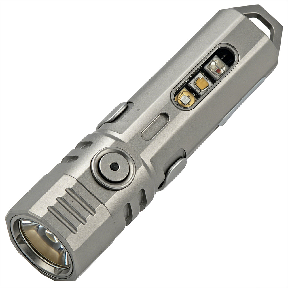 FIELDLUME T4 Titanium EDC Flashlight | Dual-Source Multi-Color LED