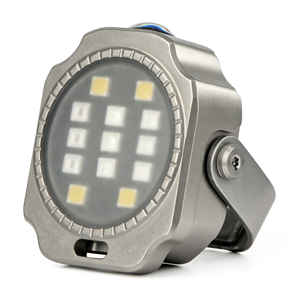 FIELDLUME T8 Titanium EDC Flashlight | 300LM Dual-Source | Magnetic Swivel Clip