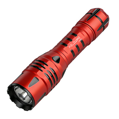 Fieldlume TAC30 3000 Lumens Red Tactical LED Flashlight Main Body View