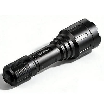 Fieldlume B1 Deer Blood Tracking Flashlight, 20W Power, Tail Cap Switch, Gift for Men (Front View)