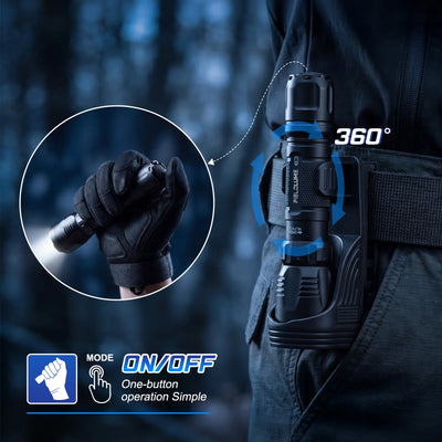 FIELDLUME HL1 with 360-degree rotating W66 belt clip