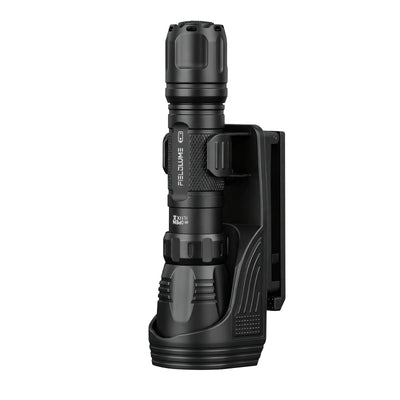 FIELDLUME HL1 tactical flashlight with W66 rotating belt clip