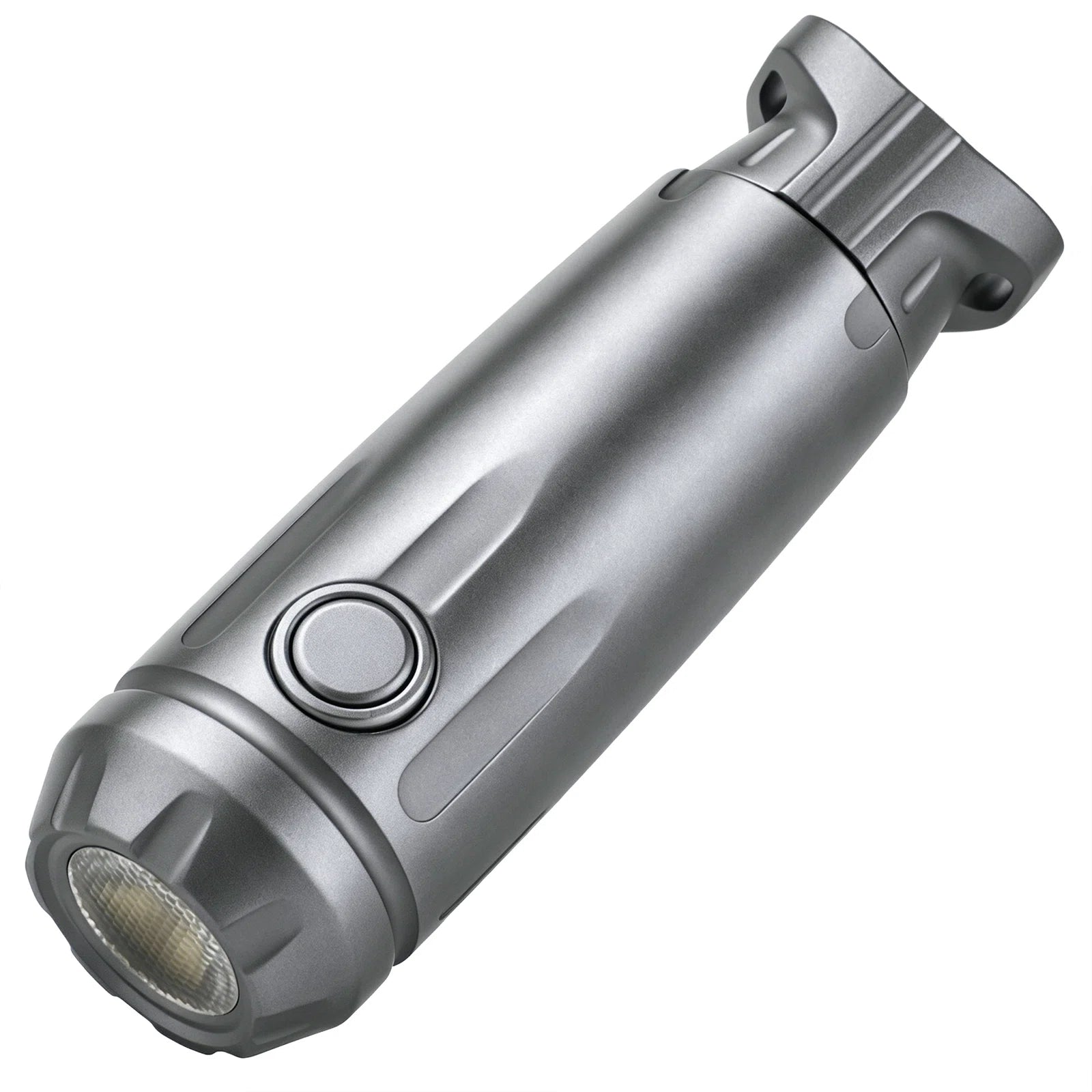 FIELDLUME T5 titanium EDC torch main product view with tri-colour LED