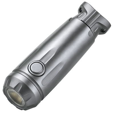 FIELDLUME T5 titanium EDC torch main product view with tri-colour LED