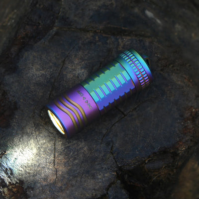 FIELDLUME T6 pocket-size EDC torch with machined titanium body