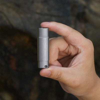 FIELDLUME T7 pocket-size titanium torch for outdoor carry and travel