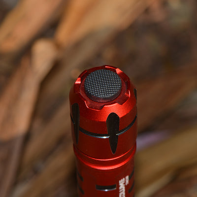 Fieldlume TAC30 Red Tactical LED Flashlight Tail Switch View
